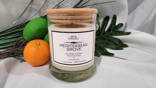 MEDITERREAN GROVE 9 OUNCE ROUND CANDLE