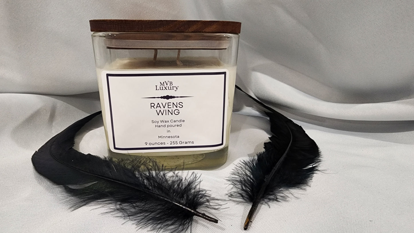 RAVENS WING 9 OUNCE SQUARE CANDLE