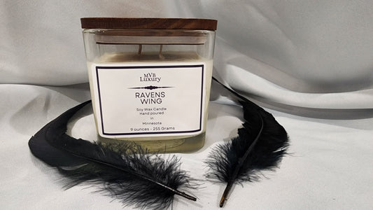 RAVENS WING 9 OUNCE SQUARE CANDLE
