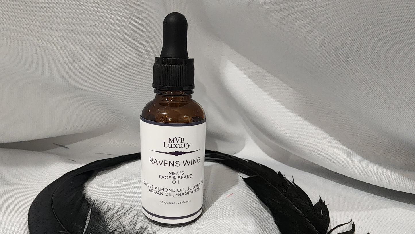 MEN'S FACE AND BEARD OIL RAVENS WING SCENT