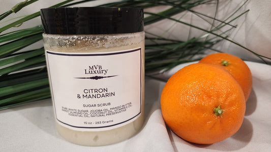 CITRON & MANDARIN SUGAR SCRUB 10 OUNCE JAR