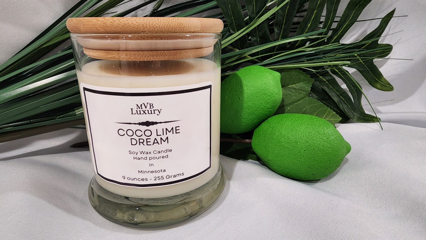 COCO LIME DREAM 9 OUNCE ROUND CANDLE