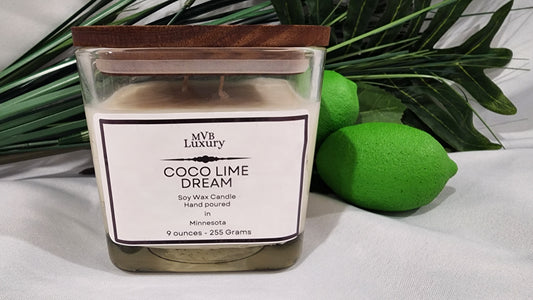 COCO LIME DREAM 9 OUNCE SQUARE CANDLE