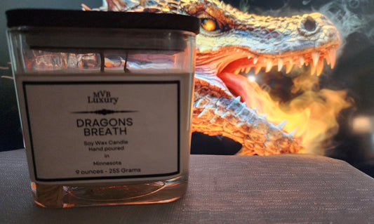 DRAGONS BREATH 9 OUNCE SQUARE CANDLE
