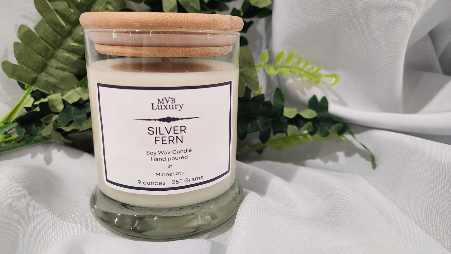 SILVER FERN 9 OUNCE ROUND CANDLE