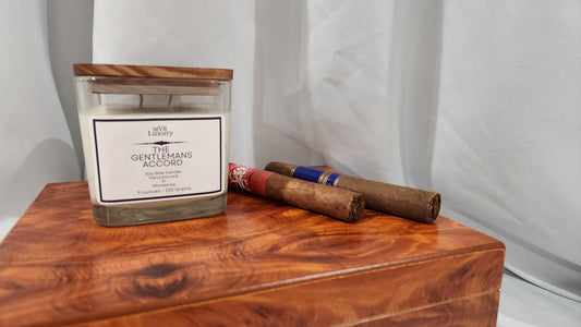 THE GENTLEMANS ACCORD 9 OUNCE SQUARE CANDLE