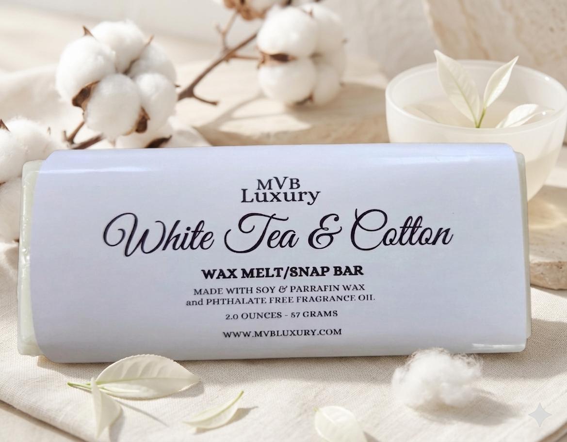 WHITE TEA & COTTON WAX MELT