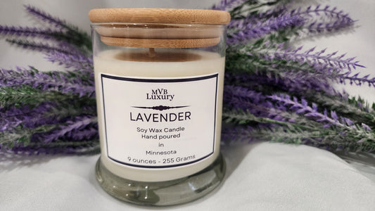 LAVENDER 9 OUNCE ROUND CANDLE