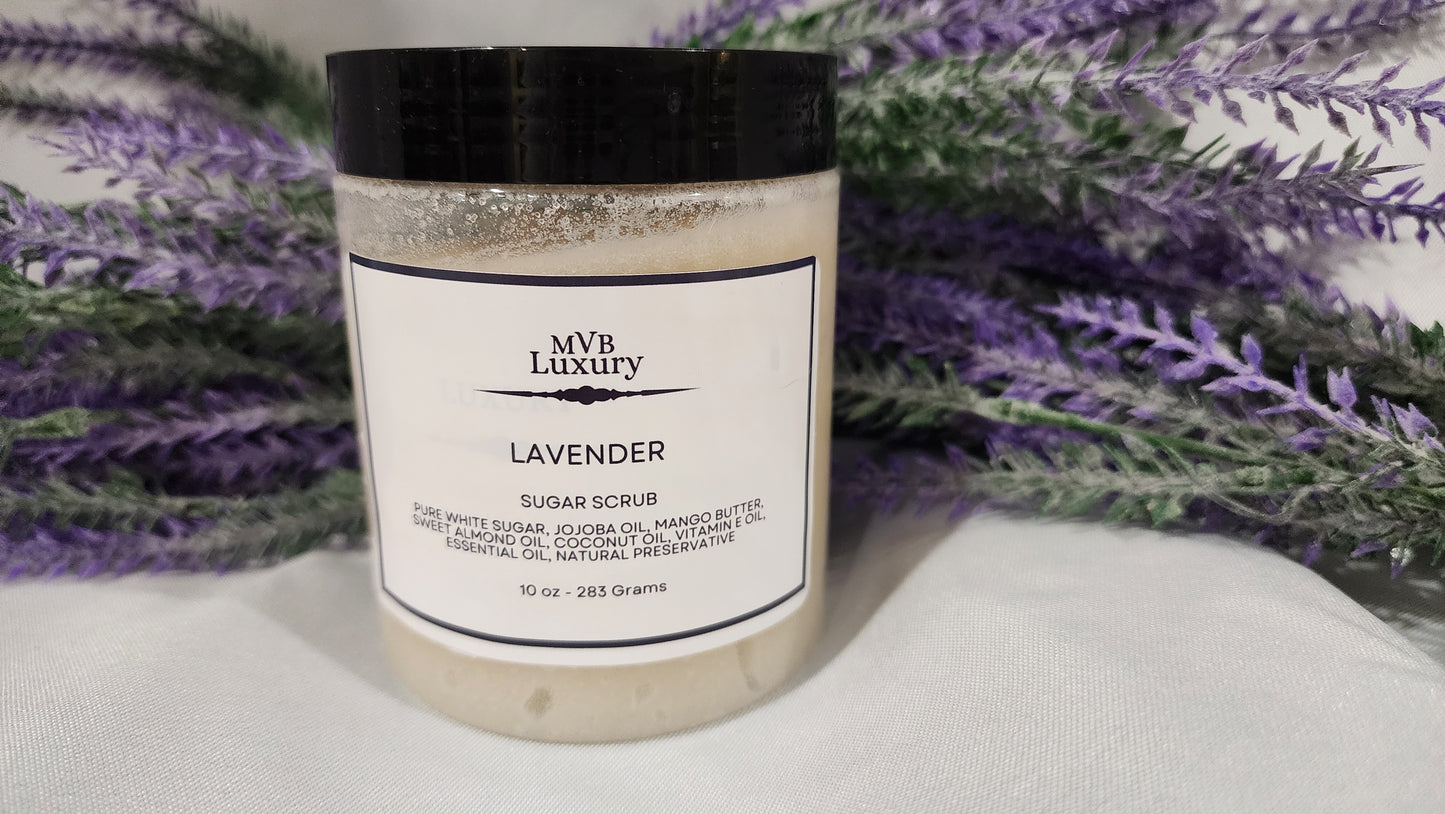 LAVENDER SUGAR SCRUB 10 OUNCE JAR
